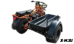 МОТОЦИКЛ СКАУТ-2F-PLUS-8Е, С БОКОВЫМ ПРИЦЕПОМ, БЕЗ КОРЫТА (КОМПЛЕКТ)