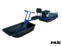 Мотобуксировщик толкач Альбатрос-XL8 с модулем. Без фары, тележки