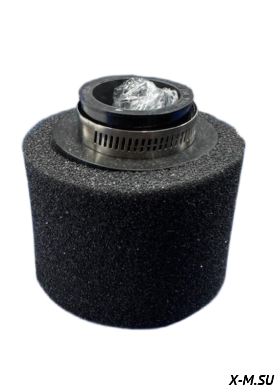 Фильтр нулевого сопротивления (прямой) d-38 мм черный