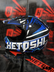 Шлем кроссовый детский HETOSHI Cross-Kids KY-B12 цв.Сине-черно-белый Матовый р.Y-L