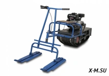 Мотобуксировщик ВЕПС «РИКША» С ЛЫЖНЫМ МОДУЛЕМ 6.5 л.с.