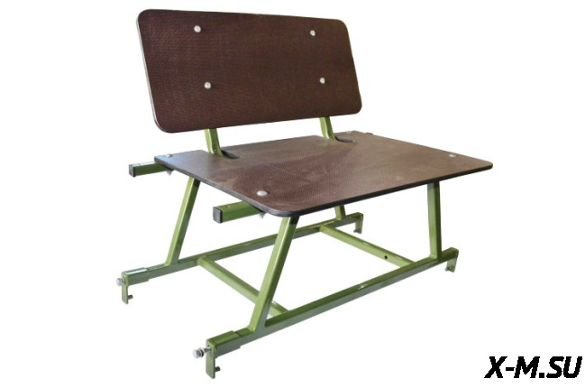 Сиденье высокое складное в сани-волокуши