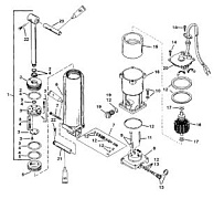 Компоненты силовой отделки (S/# 0G357070 и ниже) (BLACK FILL) 2-Х ТАКТНОГО ПЛМ MERCURY 55 Серийный номер от 9885345 до 9973099