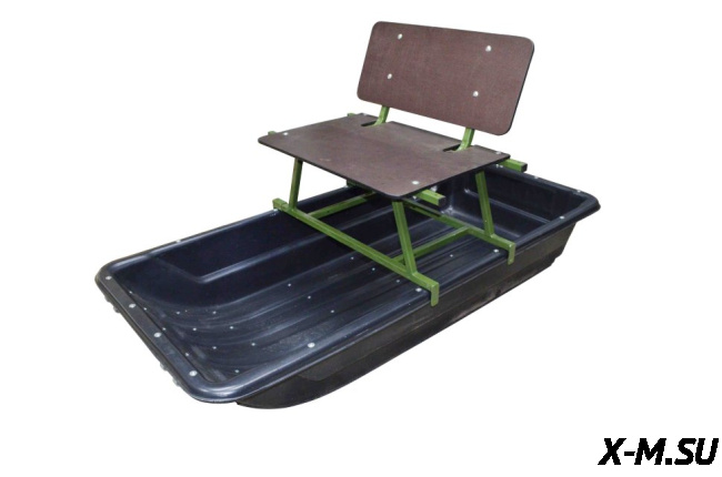 Сиденье высокое складное в сани-волокуши