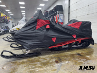 Чехол транспортировочный для снегохода AODES Snowcross с лого X-Motors Цв. Черно-красный