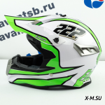 Шлем кроссовый Avantis Jackpot, Зеленый