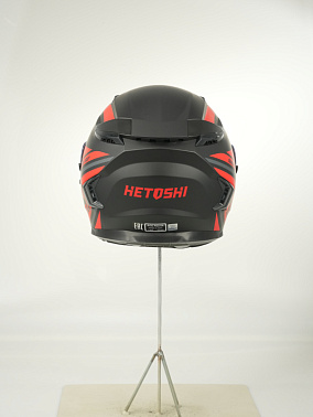Шлем интеграл HETOSHI FF938 double visor Цв.Черно-красный Матовый р.S