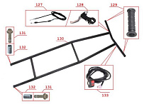 Кузовные элементы, пластик мотобуксировщика IRBIS МУХТАР-15 (часть 5)