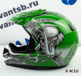 Шлем кроссовый Avantis Lead, Зеленый