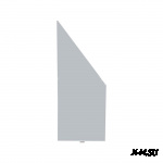 Стекло ветровое для катера Салют 480 (правая половинка) из МПК