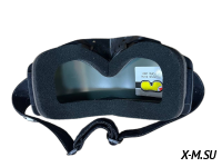 Очки зимние HETOSHI FJ05-2 (двойное стекло) цв.оправы Черный цв.стекла Розово-желтый